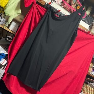 #385 size 3 torrid NWOT Black dress with one side open double strap